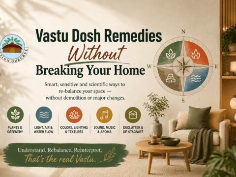 Vastu dosh remedies without breaking your home using colours, lighting, plants and sensory design